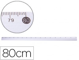 Regla Q-Connect aluminio 80cm.